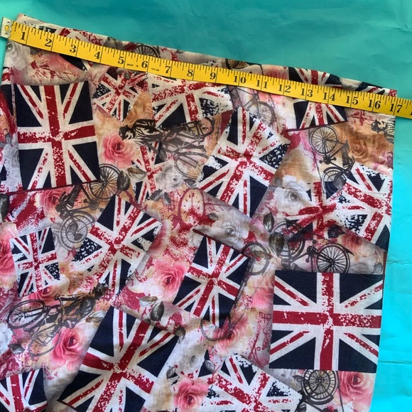 NWOT TWIGGY LONDON Union Jack Print Strapless Pencil Dress - Picture 6 of 11